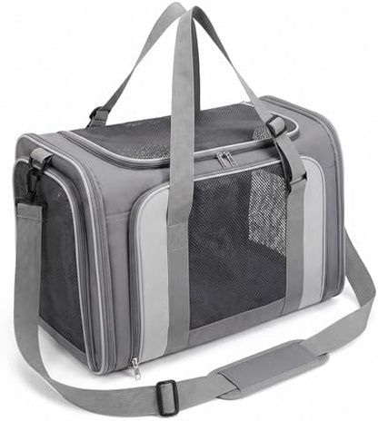 Cat Carrier Soft Sided Pet Travel Bag, Oxford Cloth Lightweight Carrier for Cat Up to 20 Pounds, Portable Handbag & Crossbody Cat Carrier for Outdoor Use by Unknown