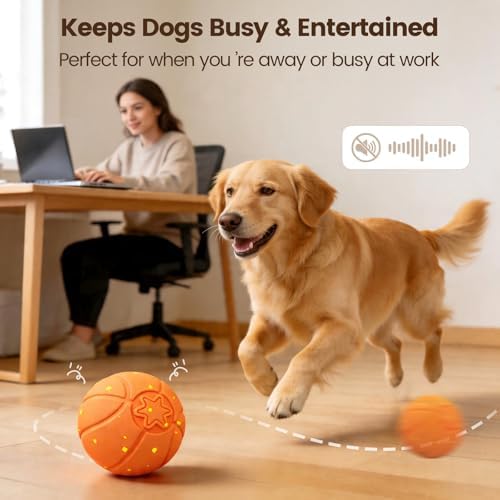 Invengo Interactive Dog Ball, Automatic Rolling Dog Toys with 3 Play Modes - Image 6