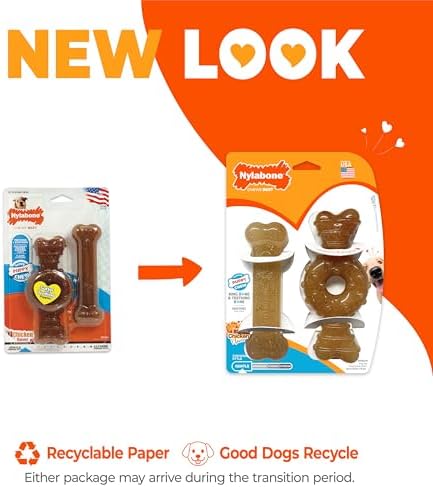 Nylabone Puppy Chew Teething Bone Dog Chew Toys, Chicken Flavor, 2 Count - Image 5