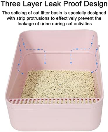 Sfozstra Small Cat Litter Box: Removable Tray for Cats Under 8 lbs - Image 3