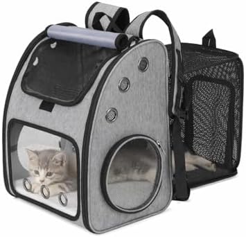 Expandable Cat Backpack Carrier for Small Cats/Dogs Airline Approved by COVONO