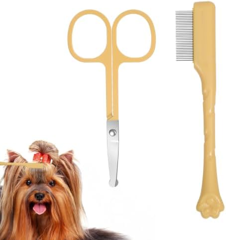 2PCS Dog Combs Dog Eye Comb Set Pet Facial Grooming Comb Tear Stain Remover by Unknown