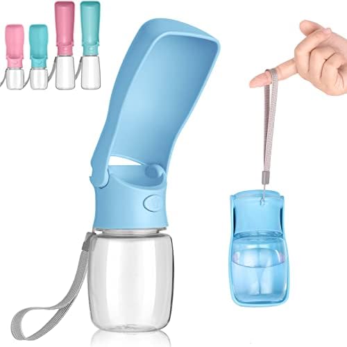 Portable Dog Water Bottle, Foldable Water Bottle for Dog, SkyBlue, 12oz by AIKIDS