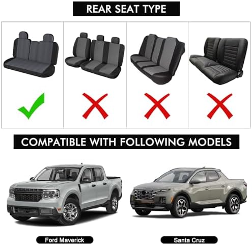 sportuli Dog Car Seat Cover Replce for Ford Maverick/Hyundai Santa Cruz - Image 5