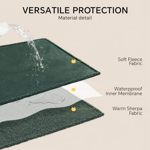 Luciphia Waterproof Blanket for Large Dog, Reversible Sherpa Couch Cover - Image 4