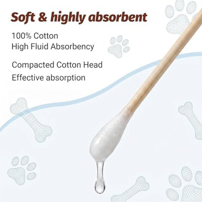 100 Pieces Qtips Cotton Swabs Cotton Swabs with Bamboo - Image 6