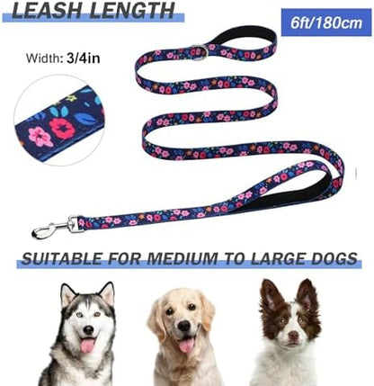 Hikiko 6FT Dog Leash Padded Double Handle with Designed Pattern - Image 6