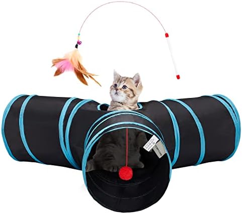 Tempcore Pet Tunnel Tube Cat Toys, Cat Tunnels for Indoor Cats by Tempcore