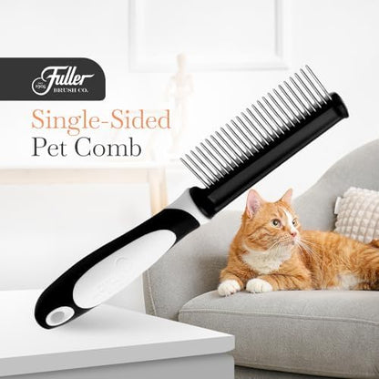 Fuller Brush Single-Sided Pet Comb - 25 Rust-Resistant Stainless Steel Pins - Ergonomic Rubberized Easy Grip Handle - Remove Tangles, Mats & Reduce Loose Hair - Tool for Grooming Dogs & Cats - Image 2