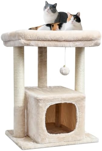 SYANDLVY 27" Cat Tree for Indoor Cats, Activity Tower with Scratching Posts by SYANDLVY