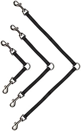 Guardian Gear Nylon 2-Way Small Dog Coupler with Nickel-Plated Swivel Clip, 4", Black (Pack of 2) - Image 3