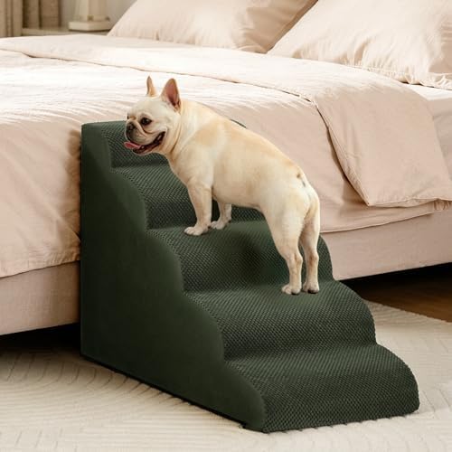 Aodisman Dog Stairs for High Beds,5 Step Pet Ramp for Dogs and Cats,22.4" H - Image 6