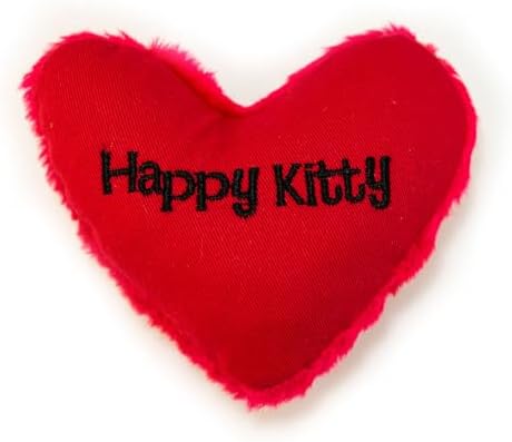 Yeowww Hearrrt Attack Catnip Toy, Happy Kitty by YeowwwCatnip