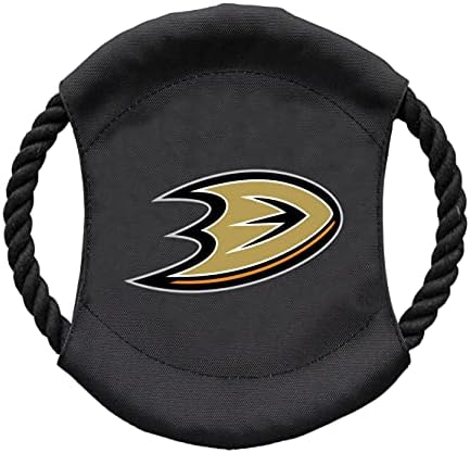 Littlearth NHL Anaheim Ducks Sock Monkey and Flying Disc Pet Toy Combo Set, Team Color, One Size - Image 3