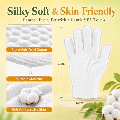 ZeaCotio Pet Wipes for Dogs and Cats, Gentle Grooming Wipes for Paws, Butt, Face and Coat, Deodorizing Dog Wipes for Daily Cleaning, Unscented Cat Wipes for Sensitive Skin - Image 2