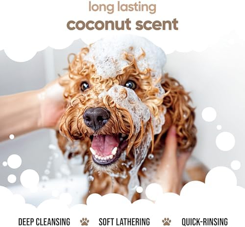 2in1 Dog Shampoo & Conditioner by Buddycare | Coconut Scented | with Aloe Vera and Pro Vitamin B5 (50.72oz) - Image 4