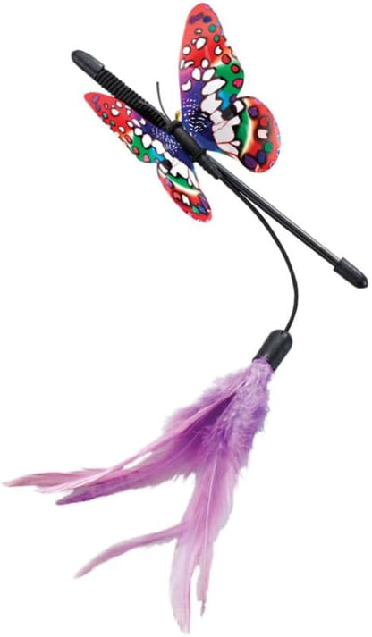 SPOT Fluttering Butterfly Mini Teaser Wand for Cat, 8"