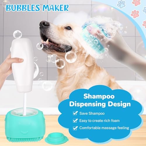 Dog Grooming Kit for Shedding – 8-Piece Pet Grooming Supplies with Deshedding Brush, Bath Gloves, Towels & Silicone Toothbrush | Ideal for Dogs, Cats, Small and Large Pets (Blue) - Image 6