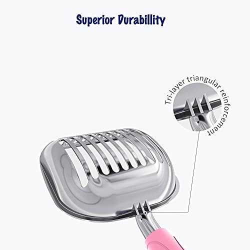 WePet Cat Litter Scoop, Aluminum Alloy Sifter, Kitty Metal Scooper, Deep Shovel, Long Handle, Poop Sifting, Kitten Pooper Lifter, Durable, Heavy Duty, for Litter Box - Image 3