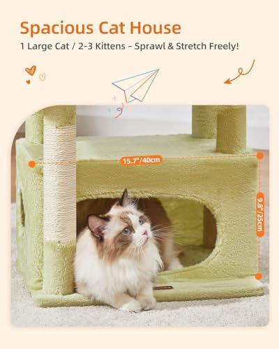 Taoqimiao Cat Tree, 38.5In Cat Tower for Indoor Cats, Suitable for Kittens - Image 2