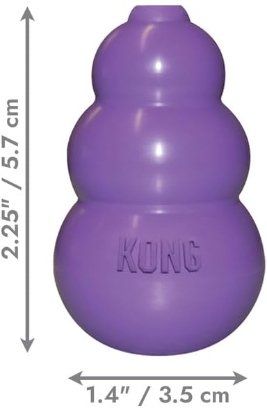 KONG Kitty Classic Cat Toys – 2 Pack – Fillable Treat-Dispensing Toy for Cats – Bounces & Rolls for Interactive Play – Encourages Healthy Exercise & Mental Stimulation