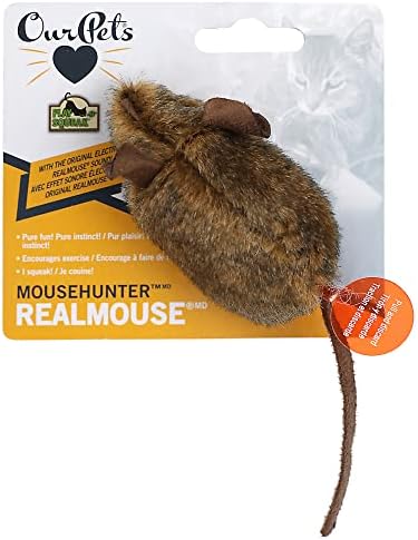 OurPets Play-N-Squeak Mouse Hunter Cat Toys with Catnip - Image 6