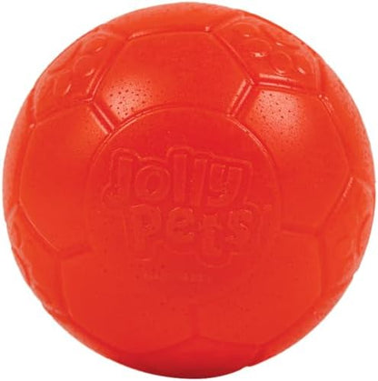 Jolly Pets Large Soccer Ball Floating-Bouncing Dog Toy, 8 inch Diameter, Orange by JollyPets