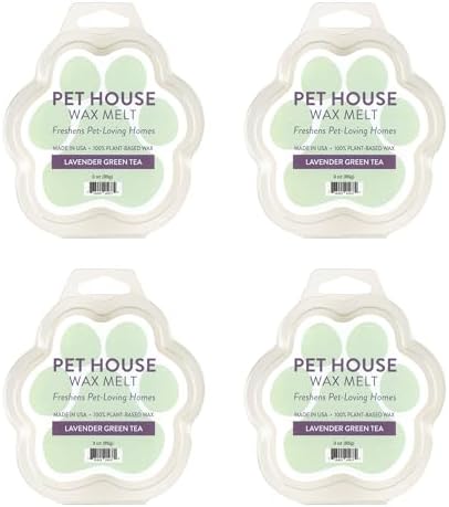 Lavender Green Tea Scented Wax Melts Plant-Based Wax, 4 Pack by OneFurAll