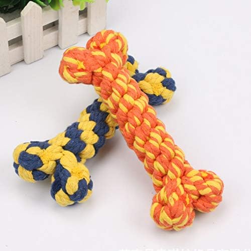 Dog Rope Toy, Dog Toys Bone Pet Teeth Cleaning Toy 2 PC for Puppy by HESUILONG