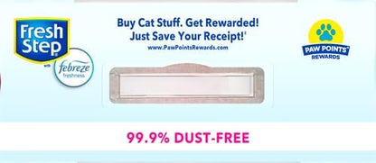 Fresh Step Clumping Cat Litter, Lightweight, Extreme, Long Lasting Odor Control Kitty Litter with Activated Charcoal, Low Dust Formula, 15.4 lb (Pack of 2)