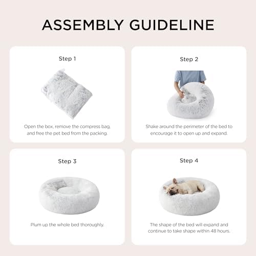 Bedsure Calming Small Dog Bed Donut Washable Cat＆Puppy Bed,23 inches - Image 6
