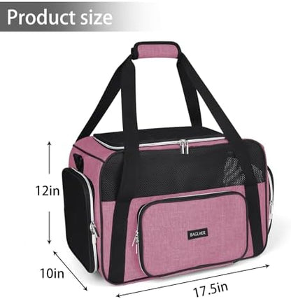 BAGLHER Pet Travel Carrier, Cat Carriers Dog Carrier for Small Medium Cats Dogs Puppies, Airline Approved Small Dog Carrier Soft Sided, Collapsible Puppy Carrier - Image 2