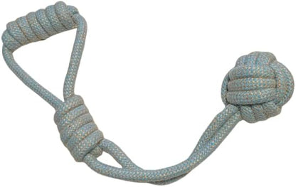 TugBud Dog Toy – 18" Organic Hemp Rope Toy for Fetch and Tug Play