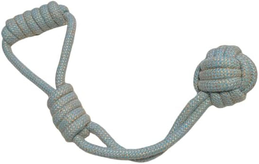 TugBud Dog Toy – 18" Organic Hemp Rope Toy for Fetch and Tug Play