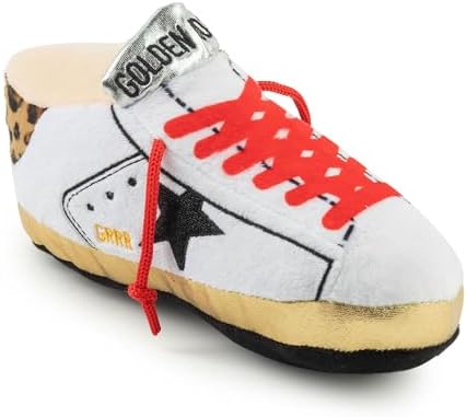 Haute Diggity Dog Golden Pooch Tennis Shoe Plush Dog Toy, Designer Parody by HauteDiggityDog