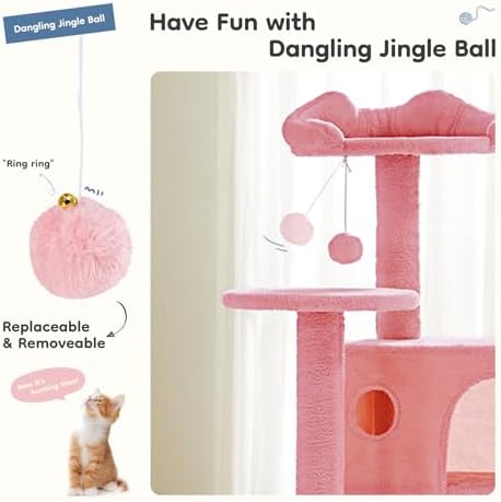 DUMOS 54-inch Cat Tree Tower with Scratching Posts, Indoor Use - Image 2