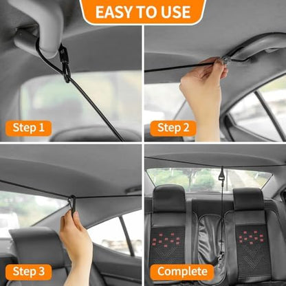 Dog Seat Belt,5FT Chew-Proof Stainless Steel Wire Tether for Car Safety - Image 5