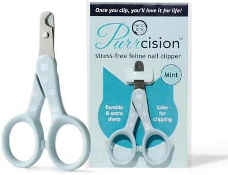 Necoichi Purrcision Stainless Steel Cat Nail Clipper, Made in Japan (Mint) by NECOICHI