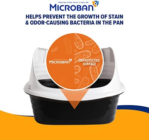 Arm & Hammer Rimmed Cat Litter Box with High Sides and Microban, Made in USA - Image 3