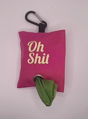 Funny Novelty Dog Waste Bag Dispenser - Oh Shit (Pink) by Unknown