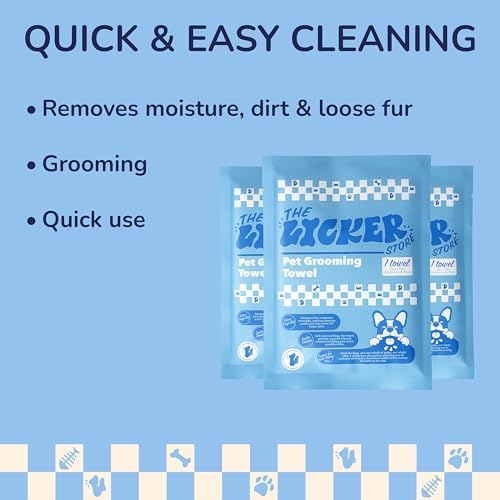 PWP1007A-3SET Dog Bath and Grooming Towels, Ultra-Absorbent & Soft Pet Wipes for Paws, Body and Butt, Hypoallergenic & Cruelty-Free, Alcohol-Free, 5.1" x 7.1", 3 Count - Image 5