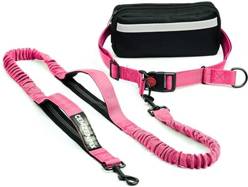 Hands Free Dog Leash with Waist Belt and Bungee for Walking by Unknown