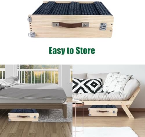 Okydoky Small Dog Ramp, Adjustable Portable Folding Wooden Ramp 32" Long - Image 6
