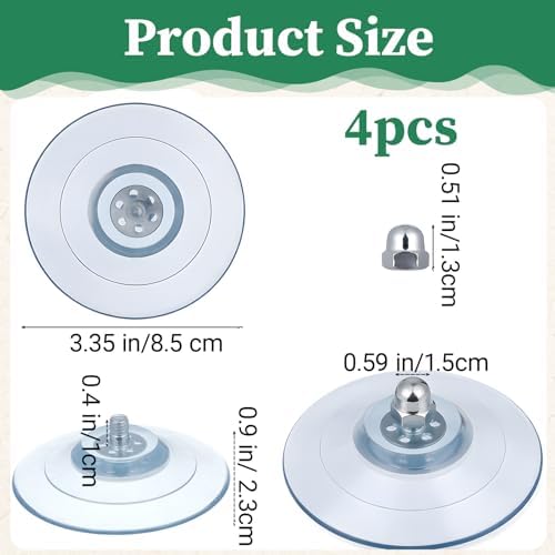 Cat Window Perch Suction Cup, Adhesive Suction Cup with Screws - Image 2