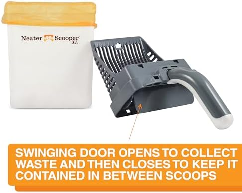 Neater Pet Brands Neater Scooper XL Cat Litter Scoop, 60 Refill Bags – Extra-Large Capacity Mess-Free Cat Litter Scooper with Bag for Large & Multiple Cats, Spill-Proof Litter Box Scooper with Holder - Image 3