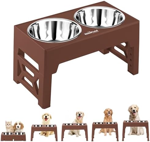 EliteField Elevated Dog Bowls, 2 Stainless Steel Bowls (2-Year Warranty) by EliteField