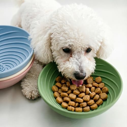 Dog Lick Bowl Slow Feeder for Dogs and Cats (Green), Silicone Lick Mat Bowl for Slow Eating, Anxiety Relief, Interactive Pet Feeding Dish, Dishwasher Safe - Image 2
