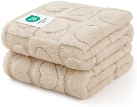 Luciphia 2 Pack Small Dog Blanket, Cozy Fleece Throw for Puppy Cat,57"x40" by luciphia