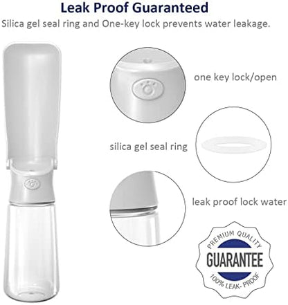 WePet Foldable Portable Dog Water Bottle Puppy Water Dispenser with Drinking Feeder, 19 OZ, High-Temperature Resistant Leak Proof for Pets Outdoor Walking, Hiking, Travel, Food Grade Plastic BPA Free - Image 5
