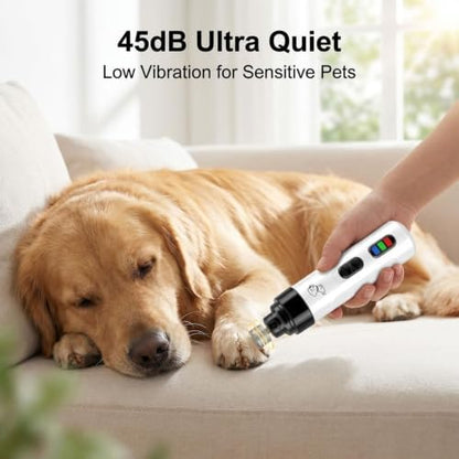 Dog Nail Grinder Whisper Quiet with Light for Small Medium Large Pets - Image 2